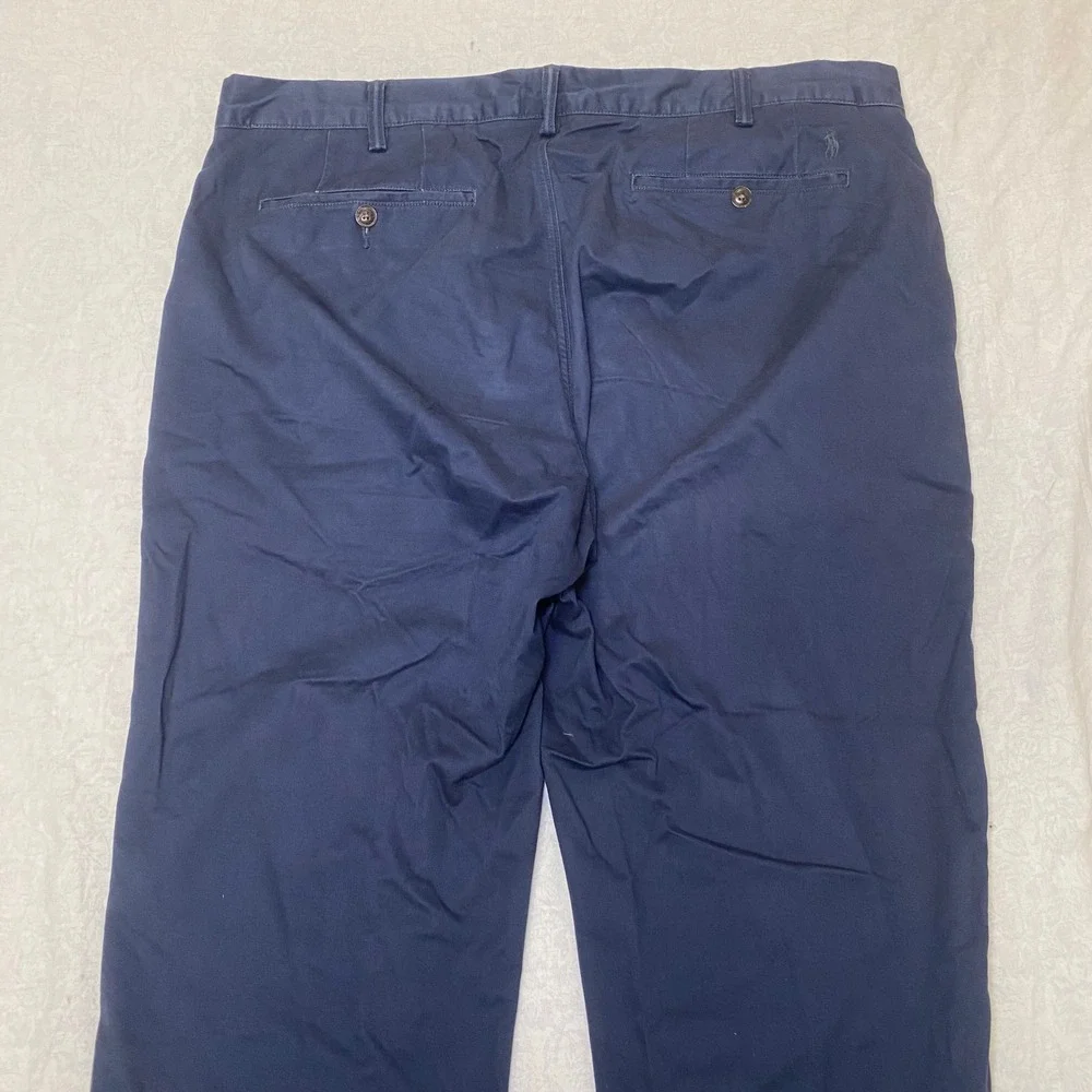Polo Ralph Lauren The Polo Chino Mens 38 30 Navy Stretch Straight Fit Pants